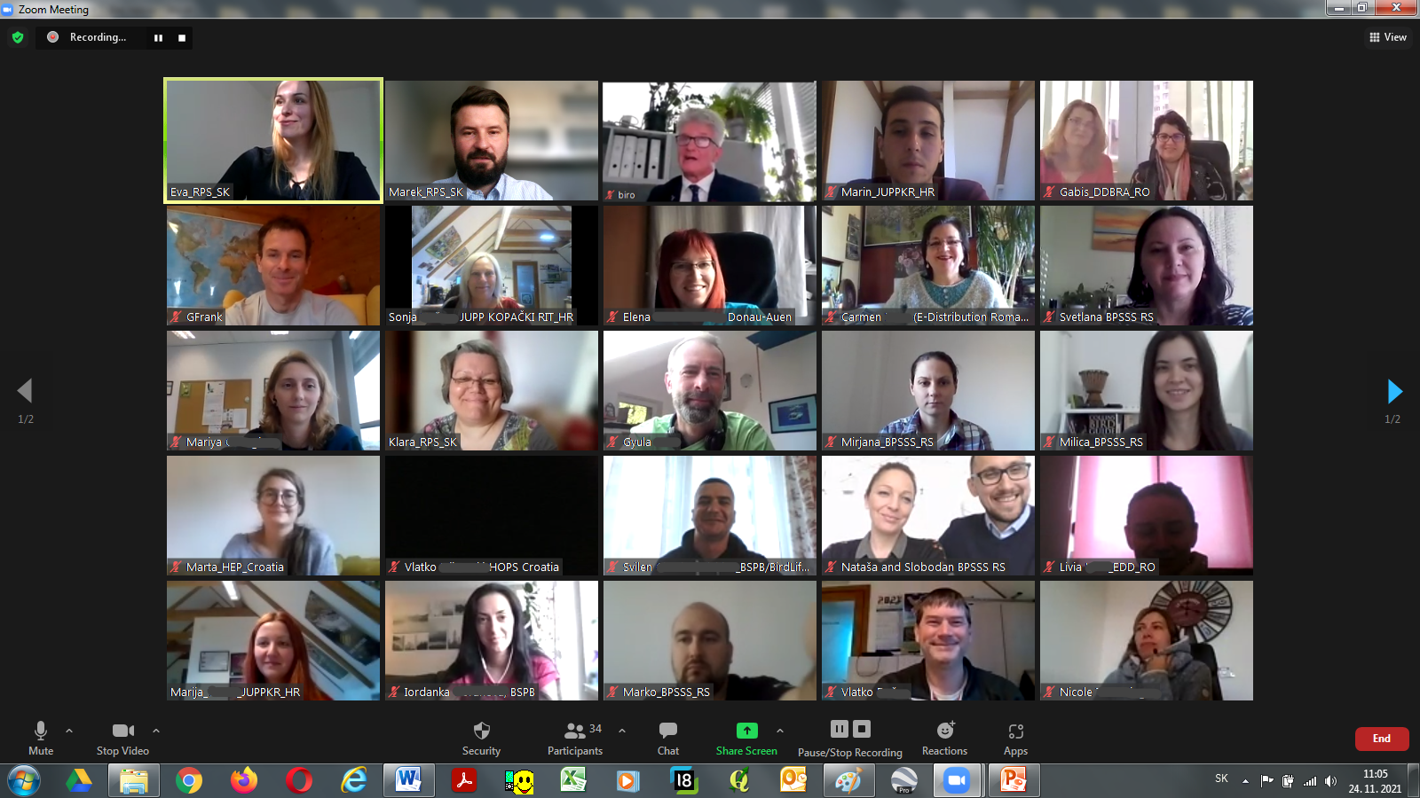 SECOND PROJECT BOARD MEETING WAS HELD ONLINE IN NOVEMBER 2021
